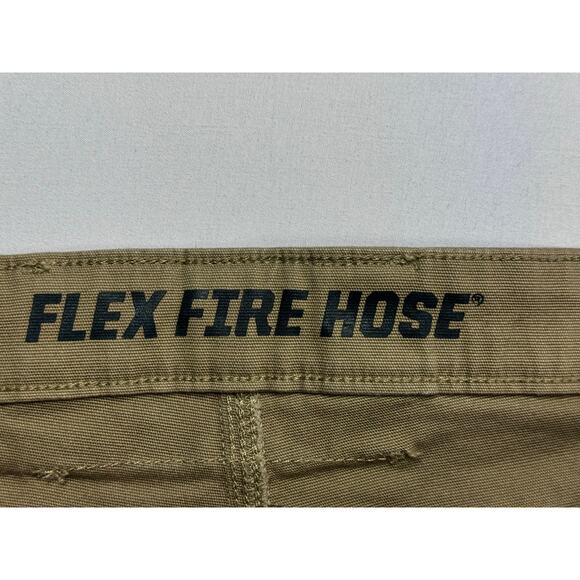 Duluth Trading Co. Men's Flex Fire Hose Relaxed Fit Tan Carpenter Jeans 46x32.5 - Picture 3 of 5